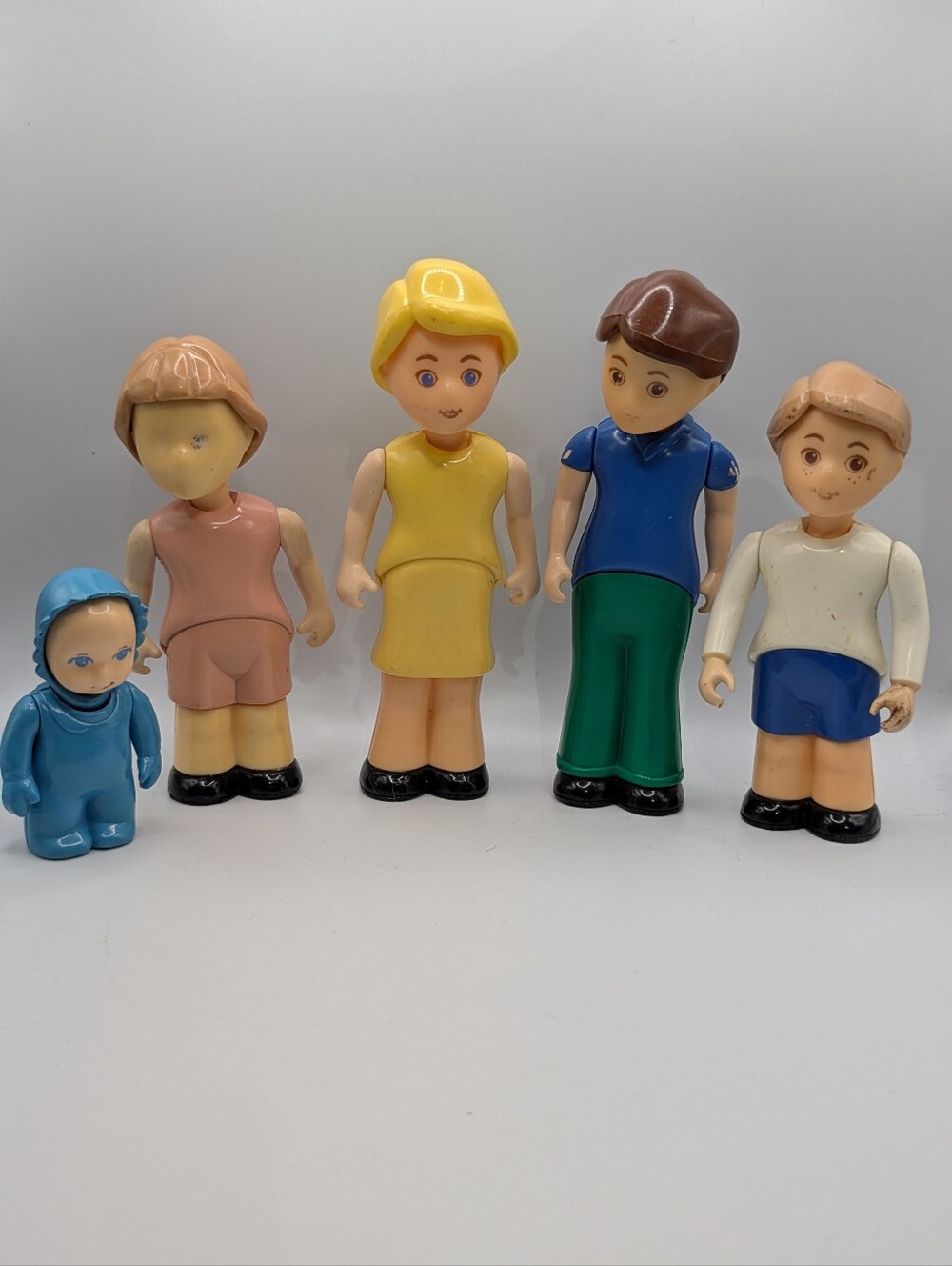 Vintage Little Tikes Family Of 5- Mother, Father, Daughter, Son & Baby
